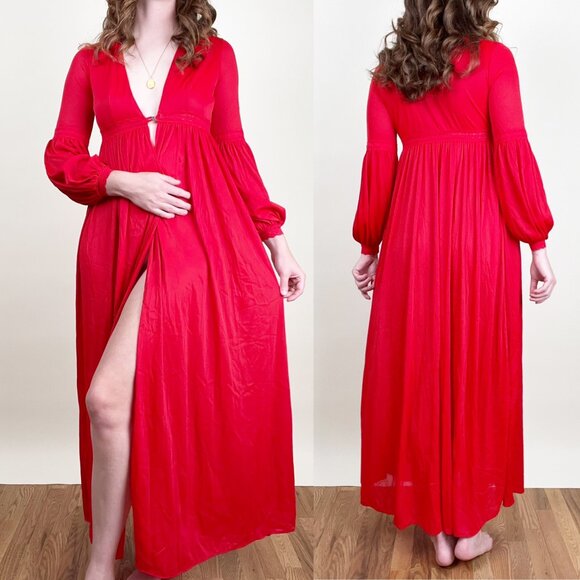 Vintage Lace Duster Jacket Cardigan Robe Maxi Medieval Regency Renaissance Fair - Picture 1 of 7